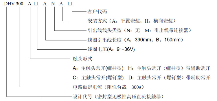 DHV300無極性接觸器